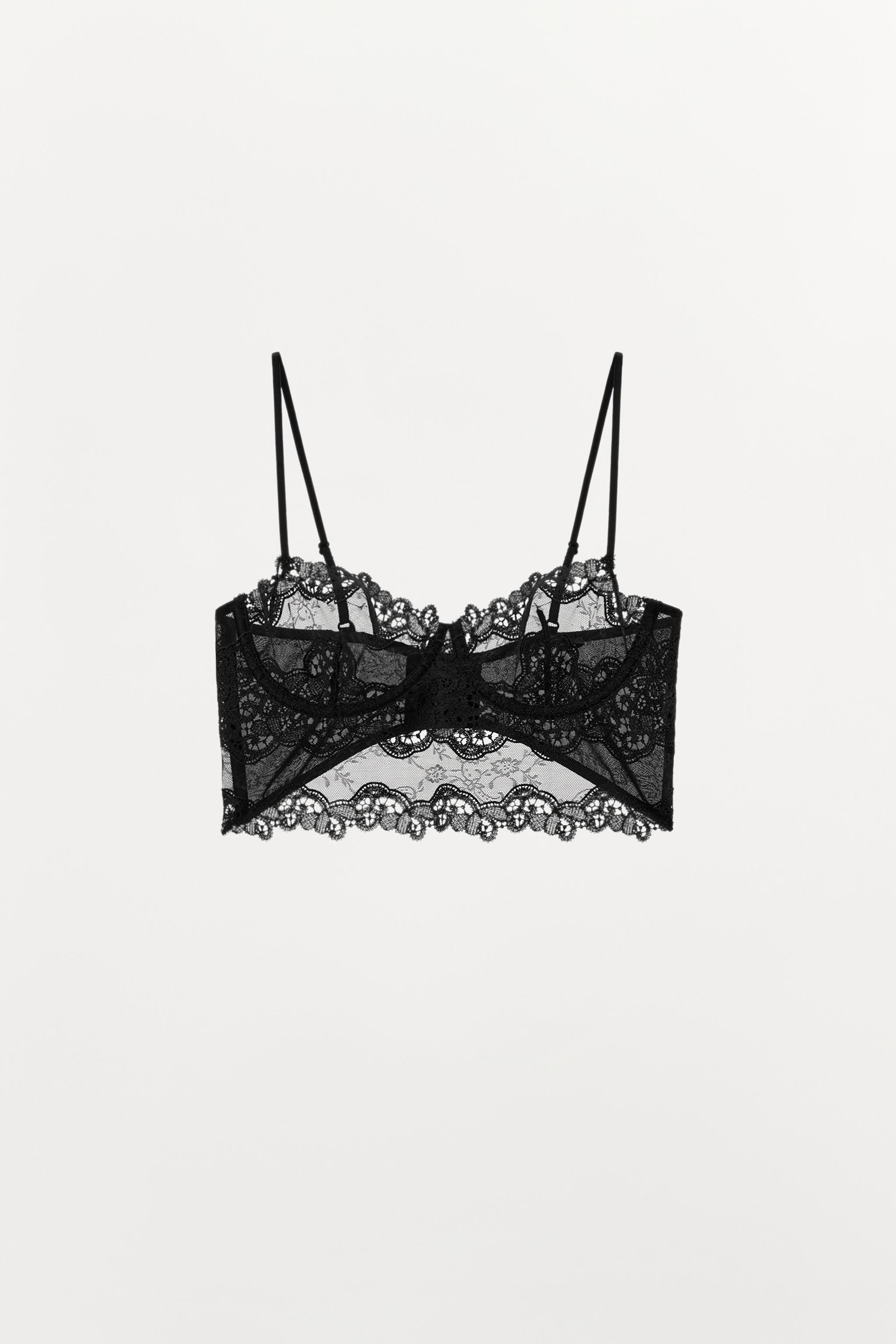 BRALETTE À ARMATURES EN DENTELLE BRODÉE